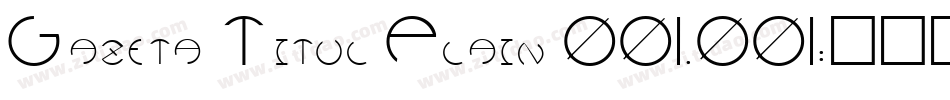 Gazeta Titul Plain 001.001字体转换